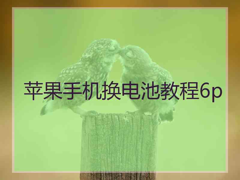 苹果手机换电池教程6p