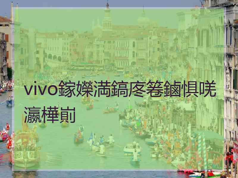 vivo鎵嬫満鎬庝箞鏀惧唴瀛樺崱