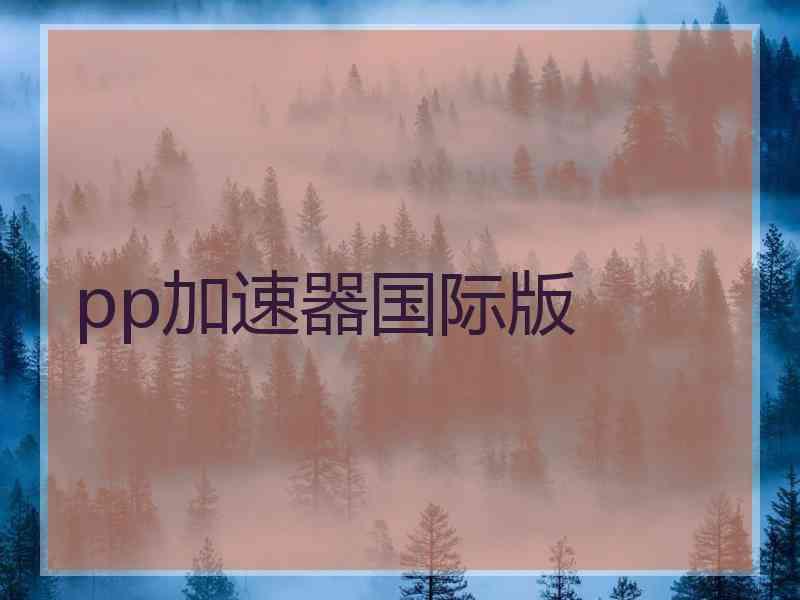 pp加速器国际版