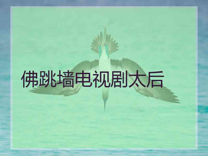 佛跳墙电视剧太后