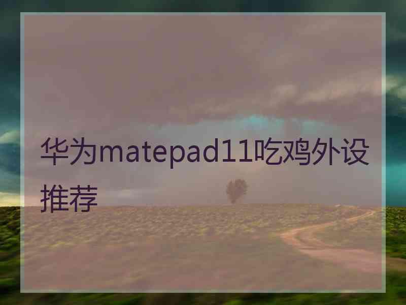华为matepad11吃鸡外设推荐