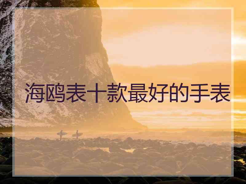 海鸥表十款最好的手表