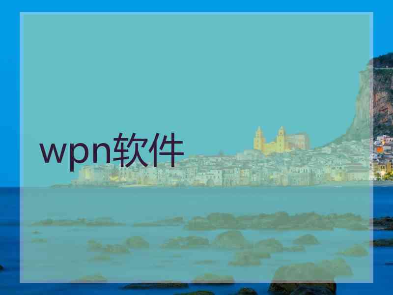 wpn软件