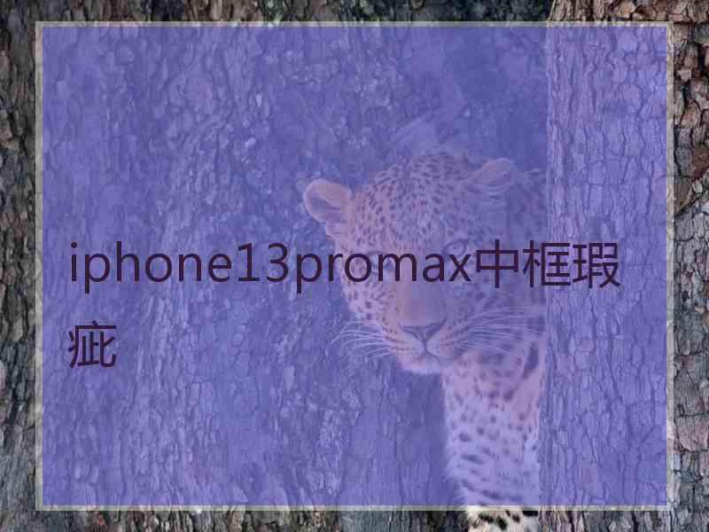 iphone13promax中框瑕疵