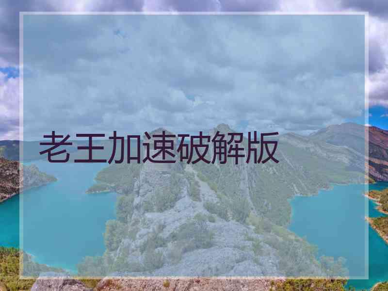 老王加速破解版