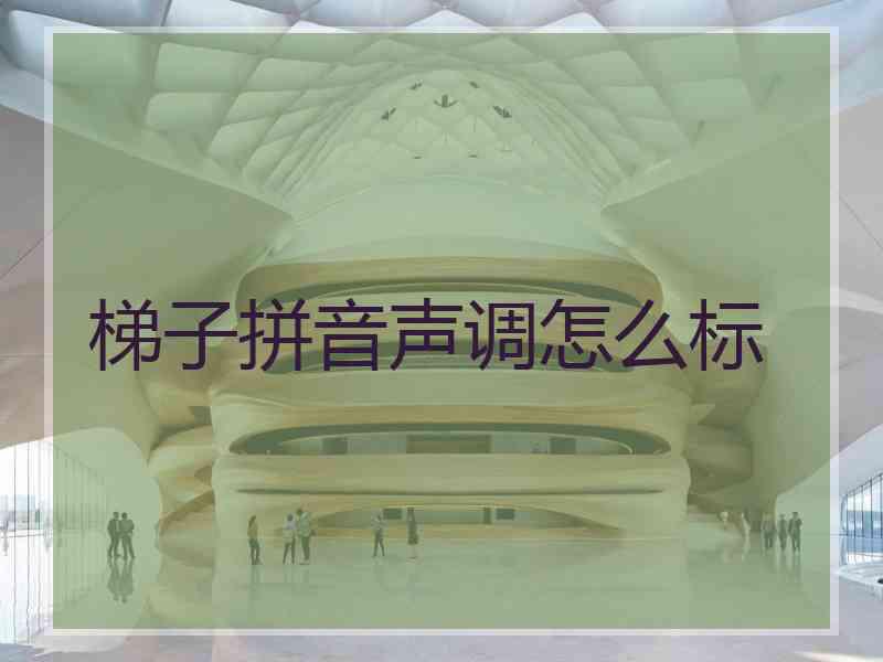 梯子拼音声调怎么标