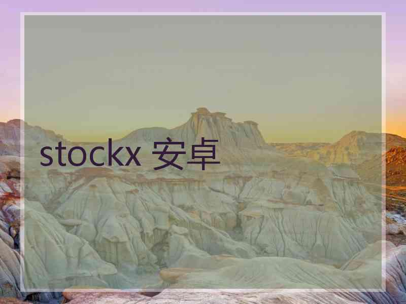 stockx 安卓