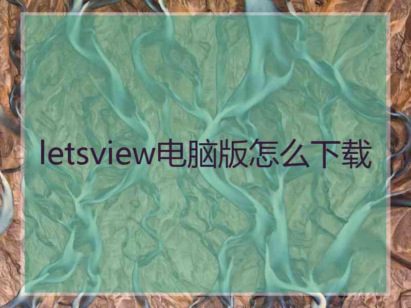 letsview电脑版怎么下载