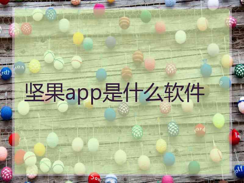 坚果app是什么软件