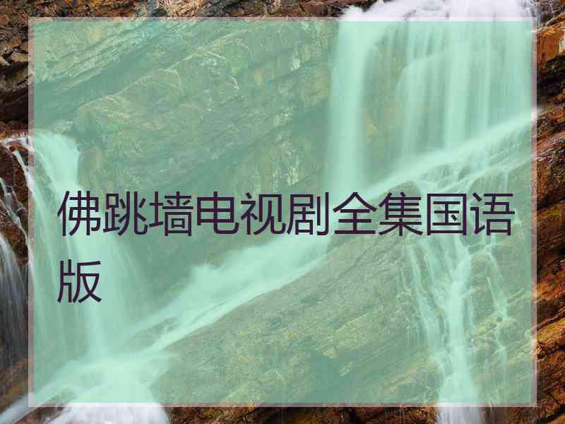 佛跳墙电视剧全集国语版