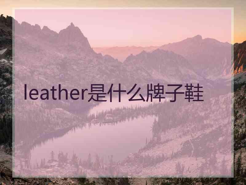 leather是什么牌子鞋