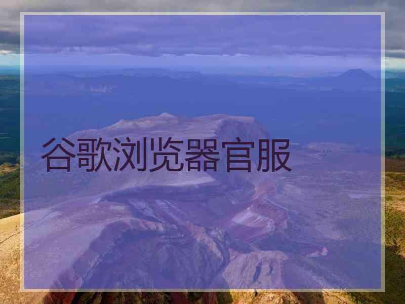 谷歌浏览器官服