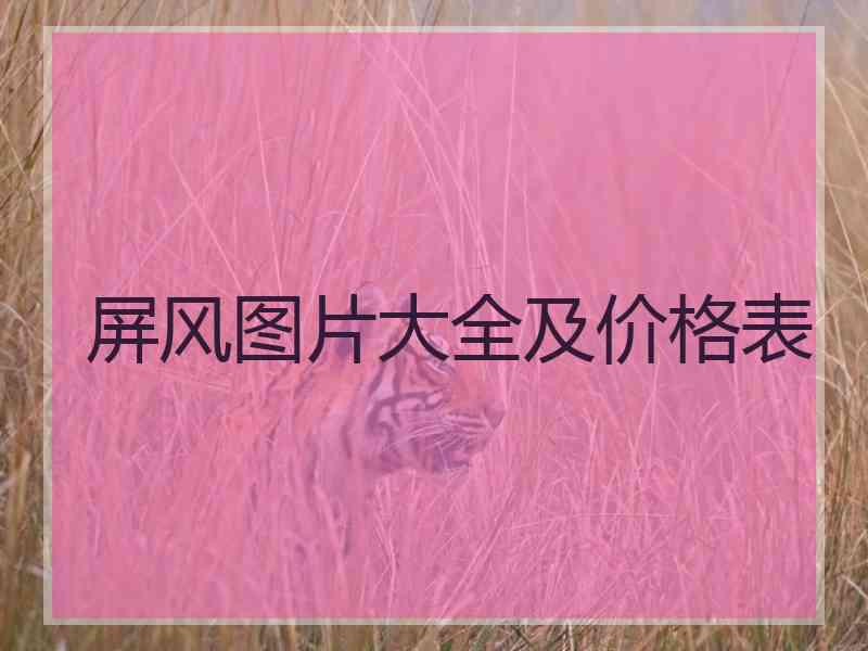 屏风图片大全及价格表