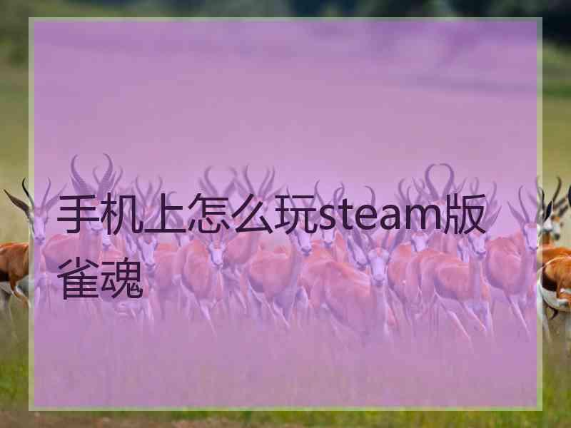 手机上怎么玩steam版雀魂