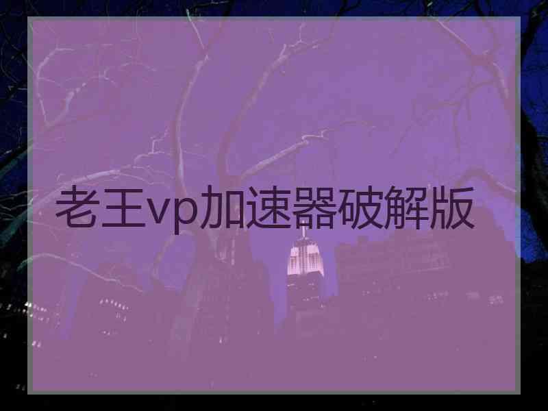老王vp加速器破解版